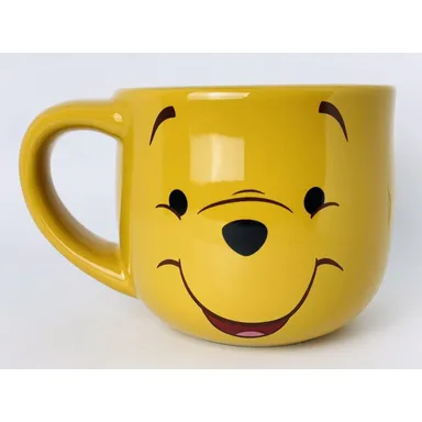 Disney Store Winnie the Pooh Bear Face Ceramic Coffee Cup Mug Full Face Mug