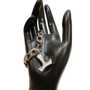 Chain linked Silver 7 in bracelet