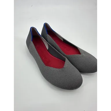 Rothy’s The Flat in Charcoal Knit Round Toe Slip On Size 7