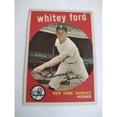 1959 Topps Whitey Ford #430 Baseball Card | Original | Hall of Fame (HOF)