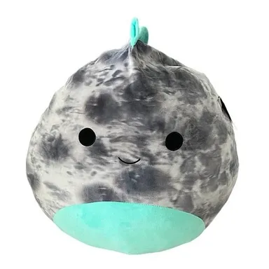 Squishmallow Lakely the Dinosaur 24” Marbled Grey Teal Stuffed Plush Soft NWT