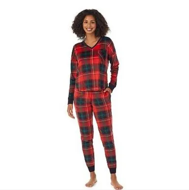 NWT Women's Velour Fleece Pajamas by Cuddl Duds sz XL tall