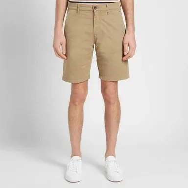 NN07 No Nationality Craig Men's Size 34 Beige Flat Front Casual Chino Shorts NWT