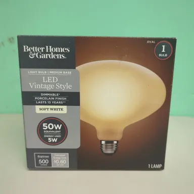 Better Homes and Garden oval led dimmable Light Bulb