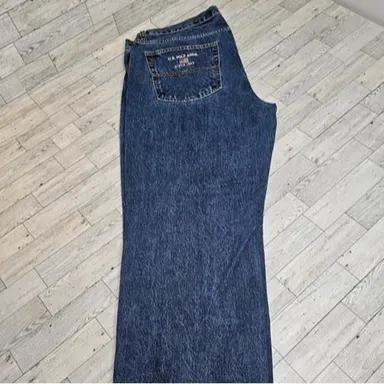 U.S. Polo Assn. Loose Fit Straight Leg Medium Blue Denim Jeans Men's Size 40x30