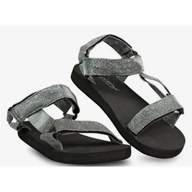 Twisted Women's Telly Strap Sandal - Pewter, Size 10