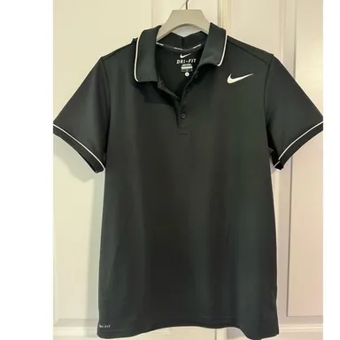 Nike Men's Tennis Dri-Fit Polo - Size L - Black - 523110-010