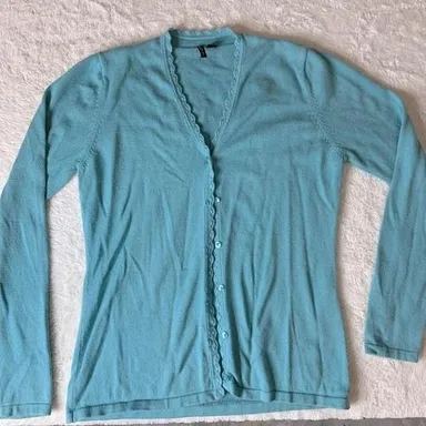 Venini Blue Cardigan Sweater S