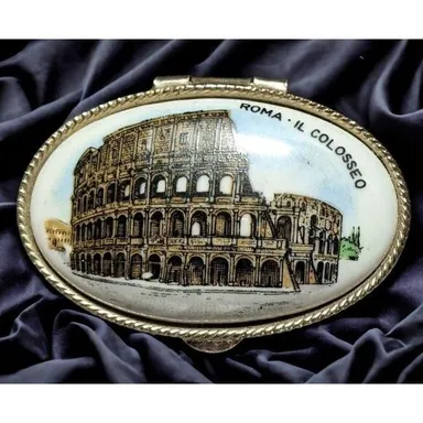 Vintage Roman Colosseum Souvenir Pillbox