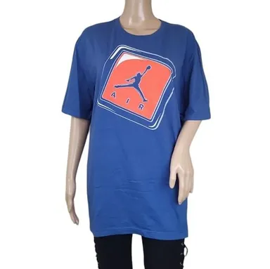 Jordan Men's Nike Air Jordan Logo T-Shirt Blue