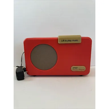 Simpl Music Player One Touch Lift MP3 Player Red Alzheimer's/Dementia TESTED EUC