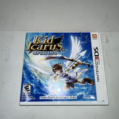 Kid Icarus Uprising (Nintendo 3DS, 2012) COMPLETE IN BOX w/ SEALED Cards & Stand