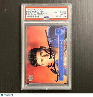 2001 Upper Deck #58 Mike Mcmahon Signed Card PSA Slabbed Auto Lions
