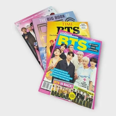 Lot of 4 BTS books and Magazines
