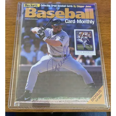 Beckett Baseball Card Monthly Magazine - Jeff Bagwell September 1999 Autographed