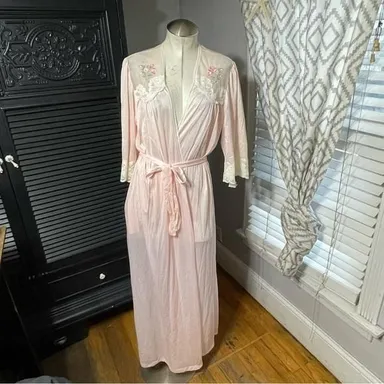 Vintage Sears Pink Nylon Robe Women’s
