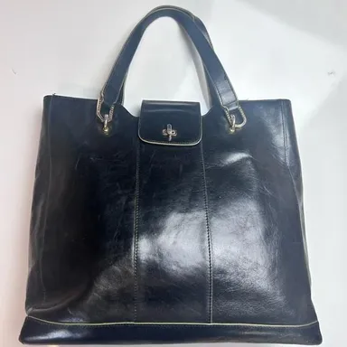 Monsac black leather handbag‎