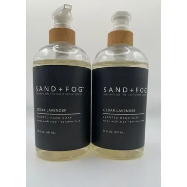 2-Pack Sand + Fog Cedar Lavender Scented Hand Soap with Aloe Vera 20 fl oz Each