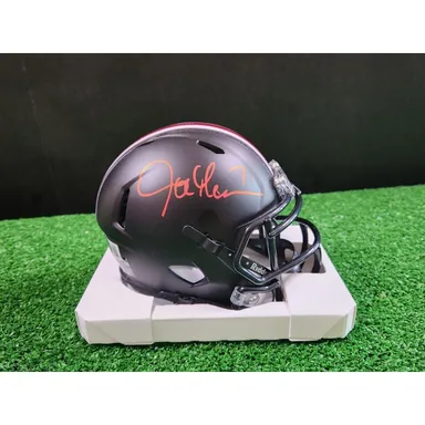 JOE GERMAINE Ohio State Buckeyes Signed Satin Black Mini Helmet Beckett COA