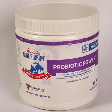 MERRICK'S Blue Ribbon PROBIOTIC POWDER Goats & Kids Prefer 1 LB Tub