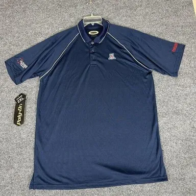 Arizona Wildcats Shirt Mens Polo XXL Navy Blue Short Sleeve NCAA College Adult