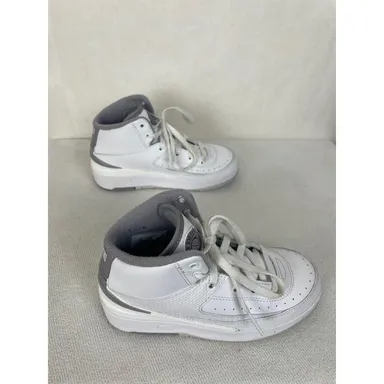 Jordan 2 Retro White/Cement Grey Toddler 12c