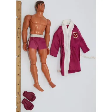 1971 - BIG JIM MUSCLE BAND BOXER WITH ROBE, AND BOXING GLOVES -