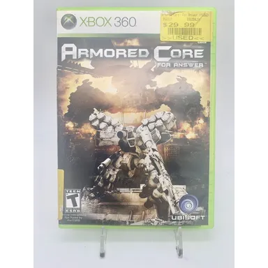 Armored Core For Answer - Xbox 360 - Complete CIB Tested Excellent Disc