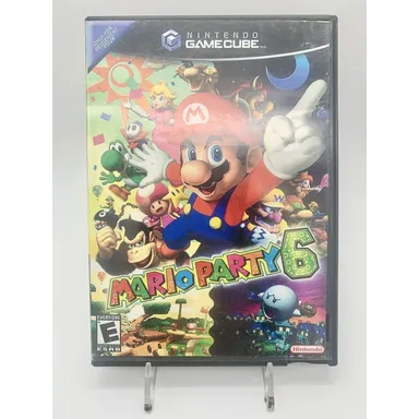 Mario Party 6 (Nintendo GameCube, 2004) CIB Complete with Manual Tested/Cleaned