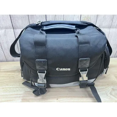 Canon 200DG Digital SLR Large Camera & Lens Case Gadget Bag Black Shoulder Strap