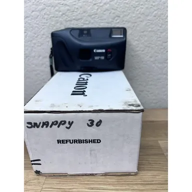 Canon Snappy 30 35mm Point & Shoot Camera Film With Box Tested Working
