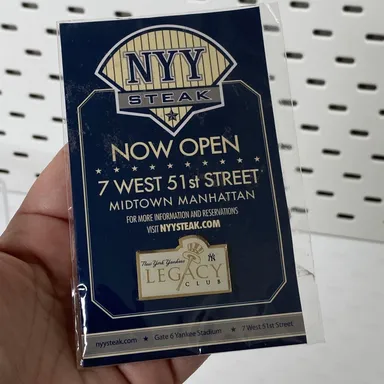 #1224 New York Yankees Legacy Club Collectible Pin SGA Season Ticket Holder Exclusive