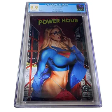 POWER HOUR PREVIEW 2 SUPERGIRL Rocha METAL Publisher Proof CGC 9.9 Graded Comic