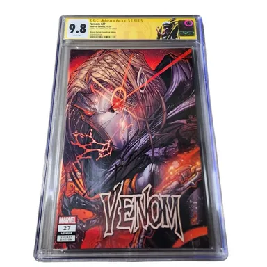 Venom #27 Double Cvr ERROR Signed Cates Custom Label CGC SS Signed 9.8 1st Codex