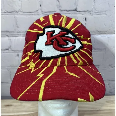 Starter SHOCKWAVE Kansas City Chiefs Lightning Snapback Hat Cap 90s Vintage