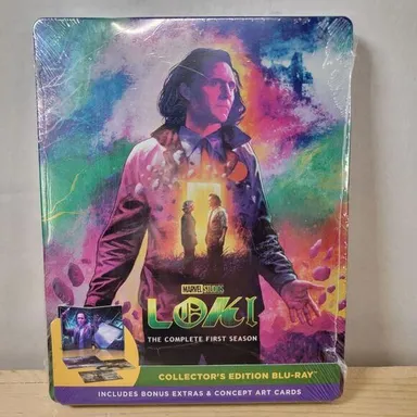 BLU-RAY Loki: The Complete First Season Steelbook + Art Cards - SEALED