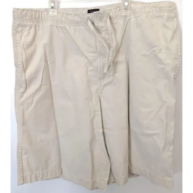 Mossimo Supply Co Men’s Medium M Med 36 Cotton Khaki Chino Shorts Pockets Flat