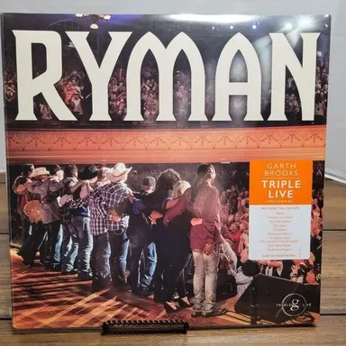 VINYL Garth Brooks Triple Live ( Ryman Cover ) Triple LP Vinyl Record Set SEALED