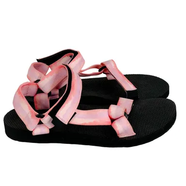 Teva Women's Original Universal Pink Tie-Dye Casual Sandals Size 8 