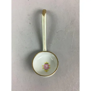 Vintage Noritake Hand Painted Porcelain Pink Old Fashioned Rose Ladle - Japan