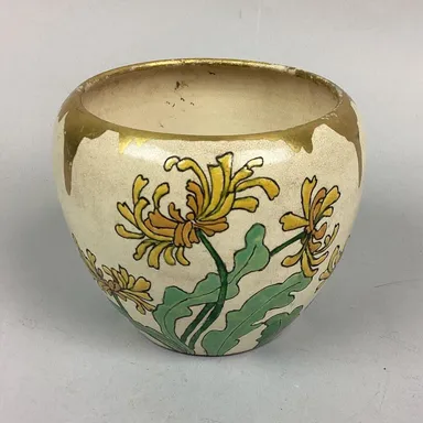 Vintage 1929 Handmade Hand Painted Flower Vase - Signed - 5”