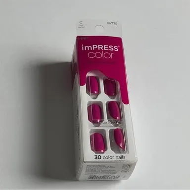 Kiss imPress Color Press On Nail 30 Nail Extensions No Glue Needed