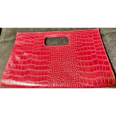 Woman's Clutch Purse Giannini Leather Bag Burgundy