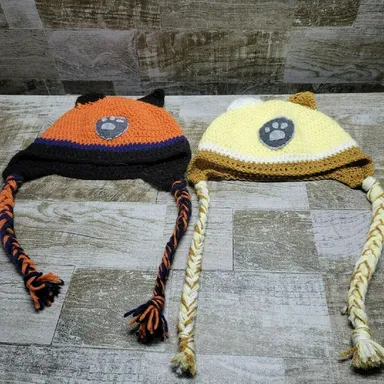 Handmade Rubble and Zuma Crochet hats
