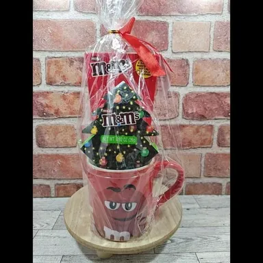 2019 M&M's RED Character Limited Edition Christmas 14 oz Ceramic Mug NWT