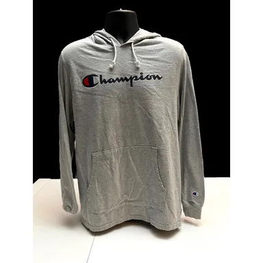 Champion Hoodie Pullover Sweatshirt Gray