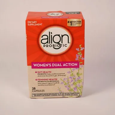 Align Probiotic Womens Dual Action Gut Health 28 Capsules BB 12/24 FAST SHIPPING