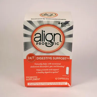 Align Digestive Support Care Probiotic 24/7 Supplement 42 Capsules EXP 08/25