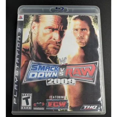 WWE Smackdown Vs Raw 2009 - PS3 - Tested/Working