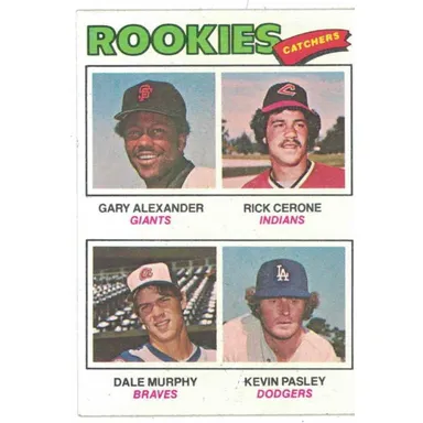 Dale Murphy 1977 Topps Rookie Card - Atlanta Braves All Time Great Rick Cerone